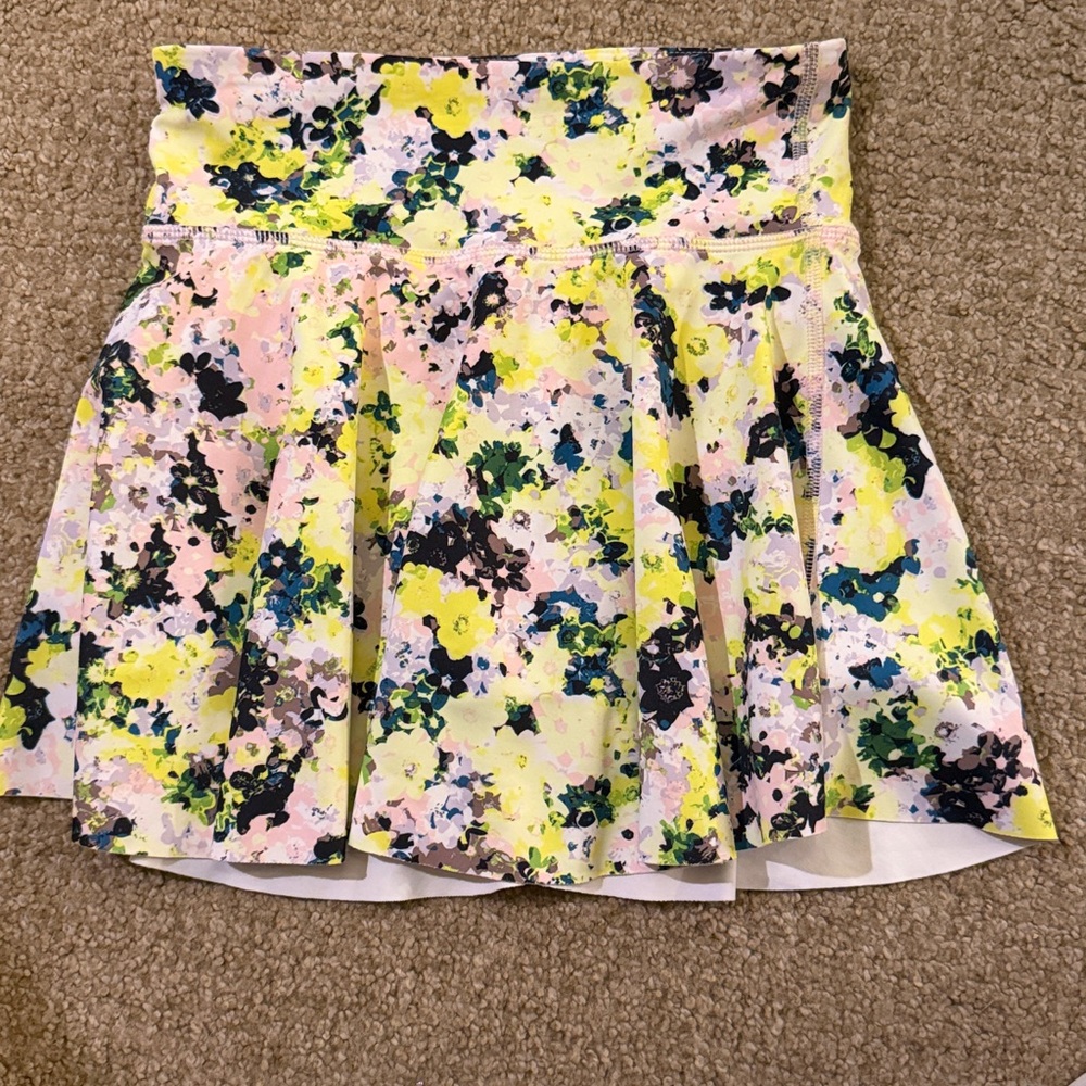 Old NavyFloral High-Rise Active skort - Yellows chartreuse Pink Multi